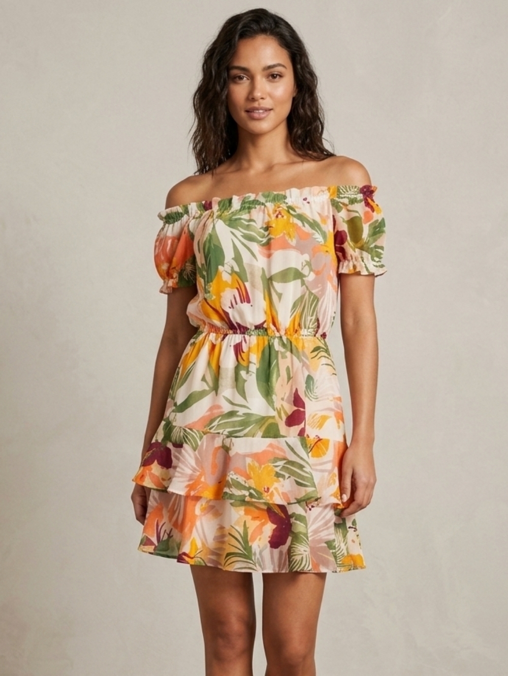 True Destinations Women's Floral Dress Size M